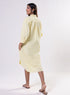 Puffed Sleeve Shirt Top-Yellow